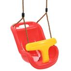 Babyschommel met veiligheidsgordel PP rood (Speelgoed), Nieuw, Verzenden