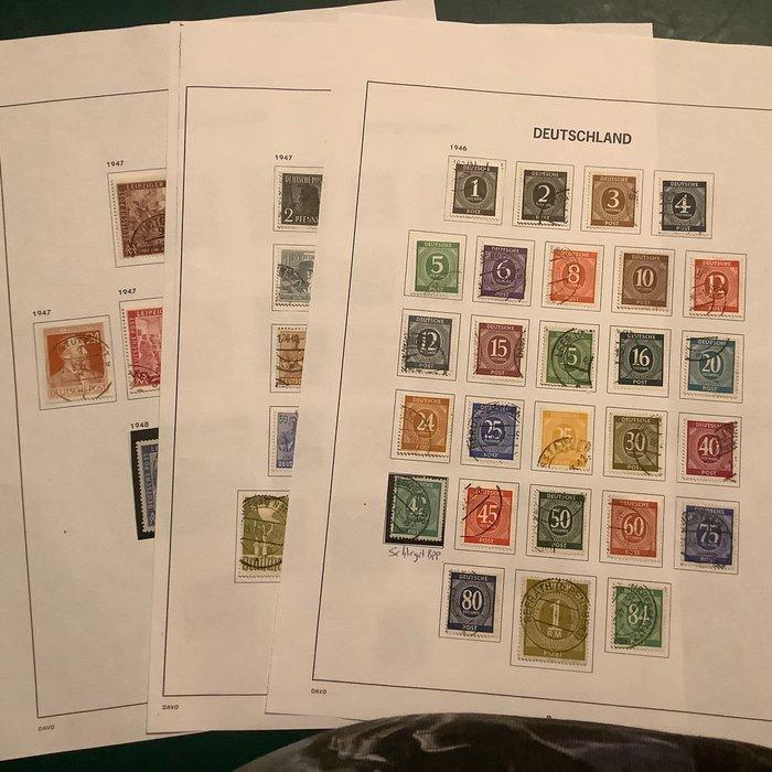 Geallieerde bezetting - Duitsland 1946/1948 - Kontrolerat:, Postzegels en Munten, Postzegels | Europa | Duitsland