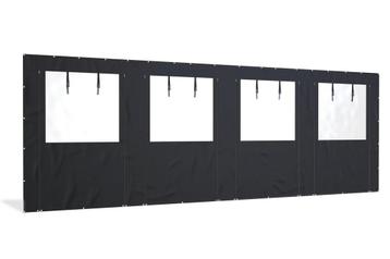 Overkapping zijwand PVC  | 10 meter breed |  250cm hoog | beschikbaar voor biedingen