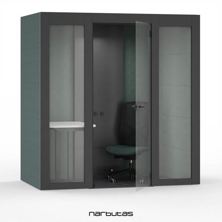 Narbutas Work Stof | Akoestische cabine leasen € 191,00/mnd, Zakelijke goederen, Kantoor en Winkelinrichting | Kantoormeubilair en Inrichting