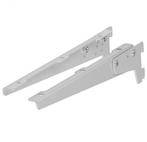Set van 2 dragers verstelbaar 300 mm wit gelakt, Verzenden, Nieuw