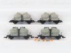 Tillig TT - 17730/14420 - Modeltrein goederenwagon (4) - 4x, Nieuw