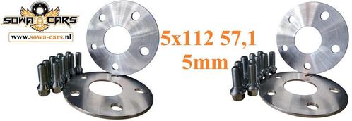 Heb je spacers nodig ? AUDI A3 A4 A6 A8 Q3 5x112 57,1 5mm, Auto diversen, Tuning en Styling, Ophalen of Verzenden