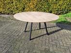*massief eiken houten ronde design eettafel 150 doorsnee., Nieuw, Rond, Eikenhout, Ophalen