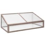 Broeikas 110x58,5x39 cm vurenhout grijs (Overige), Huis en Inrichting, Verzenden, Nieuw