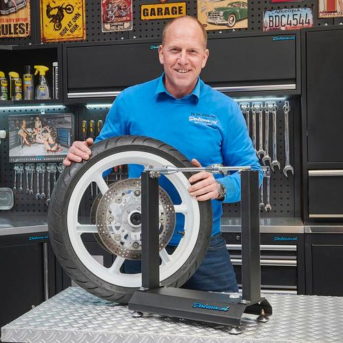 Datona Motorbanden balanceer apparaat - Datona - Mat zwart, Auto diversen, Autogereedschap, Nieuw, Ophalen of Verzenden