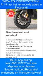 scooters nieuw + 2e hands/reparatie/onderhoud Flevoland, Ophalen, Nieuw