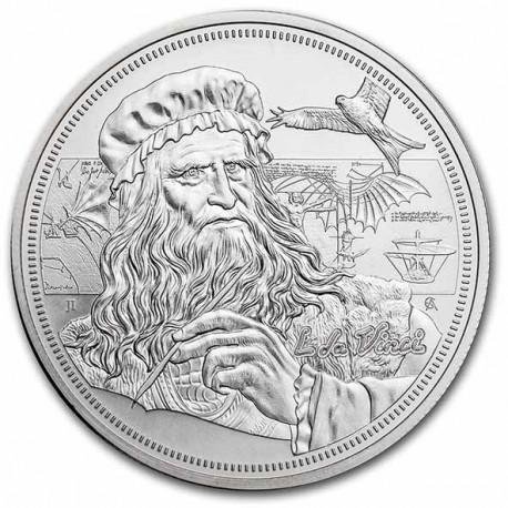Niue - Icons of Inspiration - Leonardo da Vinci 1 oz 2021, Postzegels en Munten, Munten en Bankbiljetten | Verzamelingen, Munten