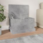 vidaXL Opbergbox 50x30x28 cm bewerkt hout betongrijs, Huis en Inrichting, Woonaccessoires | Kisten, Verzenden, Nieuw