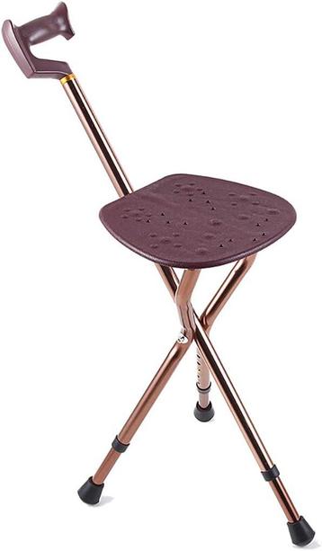 Opvouwbare Zitstok – Verstelbare Wandelstok met Zitje - beschikbaar voor biedingen