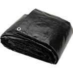8x10 zwart 150gr afdekzeil met zeilringen - bouwzeil, Nieuw, 15 m² of meer, Ophalen of Verzenden