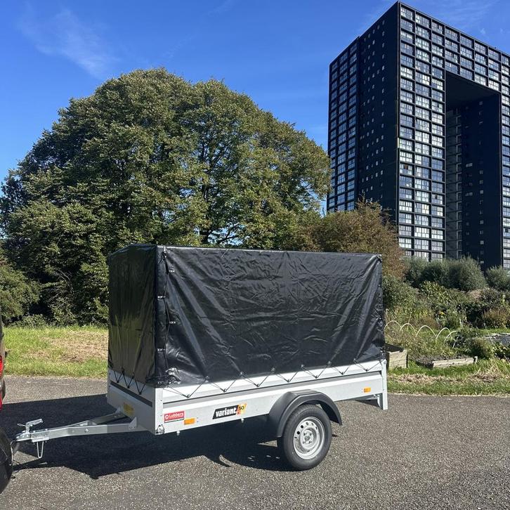 Variant gesloten aanhanger met huif 254x124 750KG, Auto diversen, Aanhangers en Bagagewagens, Nieuw, Ophalen of Verzenden