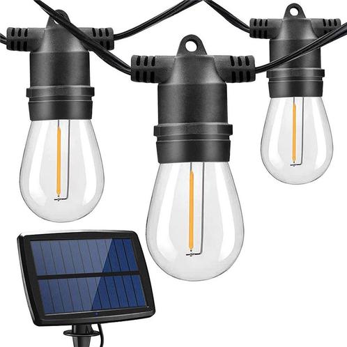 Solar lichtslinger - Prikkabel | 10 Meter | 10 LEDs, Tuin en Terras, Buitenverlichting, Waterbestendig, Led, 50 tot 250 watt, Nieuw