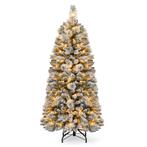 LIVSK Kunstkerstboom 150 cm - 130 Warmwitte LED-lampjes - Re, Diversen, Kerst, Verzenden, Nieuw