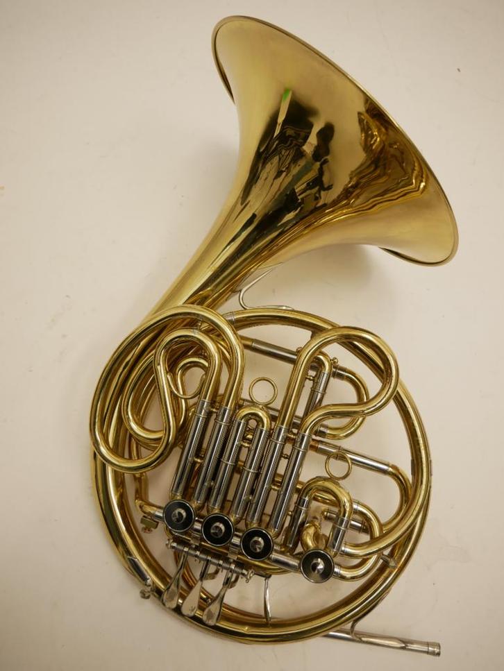 Gebruikte Dubbele waldhoorn Yamaha F/Bb YHR664 mooi instrume, Muziek en Instrumenten, Blaasinstrumenten | Hoorns, Gebruikt, Ophalen of Verzenden