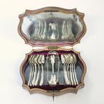 ZELDZAAM Antiek (1864) Koffie- theegarnituur in intarsia