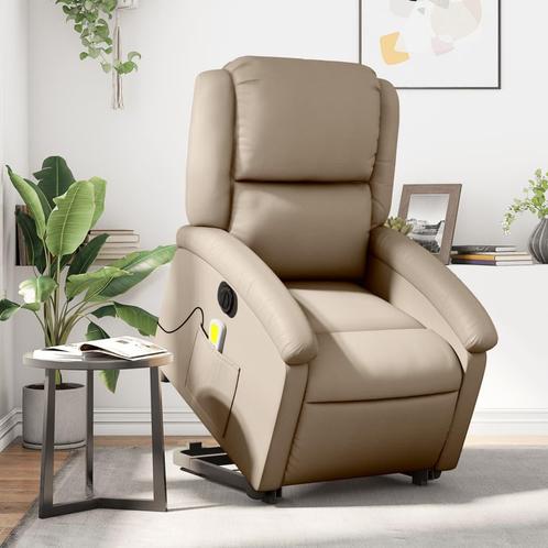 vidaXL Sta-op-massagestoel elektrisch kunstleer, Huis en Inrichting, Fauteuils, Nieuw, Verzenden
