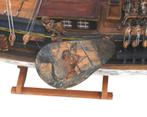 Een houten modelschip, zgn. Statenjacht, Holland, 18e eeuw, Hobby en Vrije tijd, Modelbouw | Boten en Schepen, Gebruikt