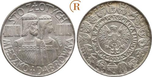 100 Zlotych Probe 1966 Polen:, Postzegels en Munten, Munten | Europa | Niet-Euromunten, Verzenden