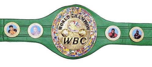 Mike Tyson - Getekende groene WBC Wereldkampioenschapsriem -, Verzamelen, Overige Verzamelen