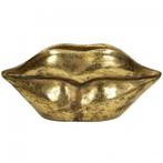 Bloempot - Planter Gouden Lippen - 28x10x12.5cm - klein