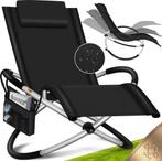 Ligbed - Ligstoel - Zonnebed - Relaxstoel - Zwart - KESSER®, Verzenden, Nieuw