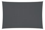 Schaduwdoek 6 x 4m | Rechthoek - Waterresistent | Antraciet, Ophalen of Verzenden, Nieuw