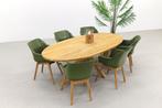 Hartman Sophie Studio Groen teak/Prado Ellips 240x115 cm, Nieuw, Tuinset, Hout, Verzenden