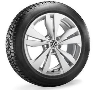 Winterset | 18 inch Loen zilver | ID.3 | Volkswagen |  Nieuw, Auto-onderdelen, Banden en Velgen, 18 inch, Winterbanden, 215 mm