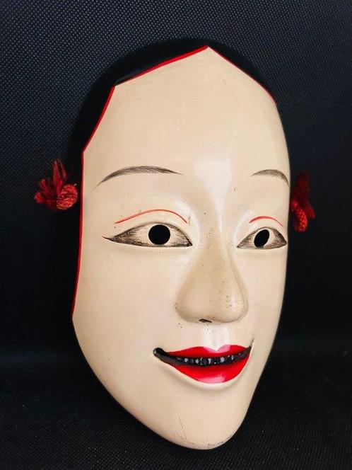 Noh masker - Hout, Tanabe Seisuke - Kushiinadahime (Zonder, Antiek en Kunst, Antiek | Overige Antiek