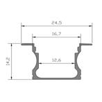 LED Profiel | Inbouw | 3 Meter | Wit | Voor LED strips tot, Ophalen of Verzenden, Nieuw
