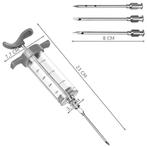 Ruhhy Vleesinjector Set - 3 Naalden - Voor Sappig en Perf..., Ophalen of Verzenden, Nieuw