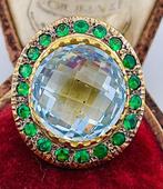 Zonder Minimumprijs - Ring - 9 kt. Geel goud, Zilver, Sieraden, Tassen en Uiterlijk, Ringen, Nieuw