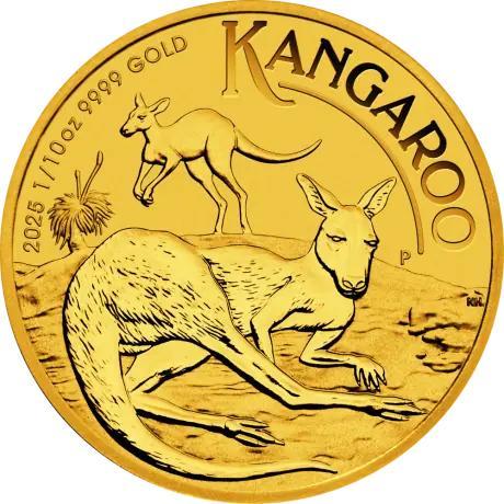 Gouden Kangaroo Nugget 1/10 oz 2025, Postzegels en Munten, Munten | Oceanië, Losse munt, Goud, Verzenden