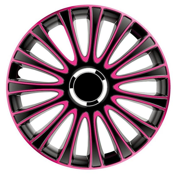 Wieldoppen  LeMans 16-inch zwart/roze, Auto diversen, Wieldoppen, Verzenden