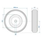 ProPlus Kruiwagenwiel - Lekvrij PU band - Metalen velg -..., Ophalen of Verzenden, Nieuw