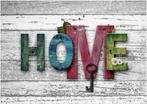Full 5D Diamond Painting Tekst Home op hout 30 x 25 cm