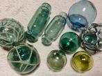 Maritieme objecten (8) - Handgeblazen glas- Zeldzame set met