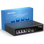 Nicgiga - 5 poort RJ45 - ethernet switch / netwerk switch -, Doe-het-zelf en Verbouw, Elektra en Kabels, Nieuw, Verzenden