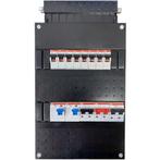 ABB groepenkast 8 lichtgroepen, 1 aardlekautomaat 16A 300mA, Ophalen of Verzenden, Nieuw