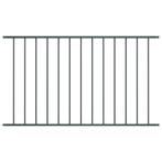 vidaXL Hekpaneel 1,7x0,75 m gepoedercoat staal antraciet, Verzenden, Nieuw, IJzer, Minder dan 1 meter