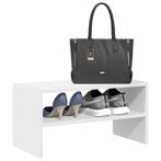 vidaXL Schoenenrek stapelbaar 60x30x30,5 cm wit, Huis en Inrichting, Kasten | Schoenenrekken, Verzenden, Nieuw