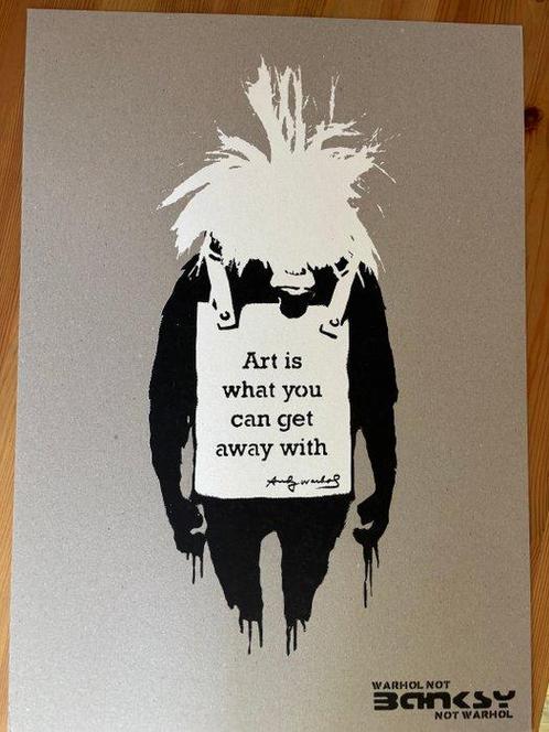 Not Banksy - Art Is What You Can Get Away With, Antiek en Kunst, Kunst | Schilderijen | Modern