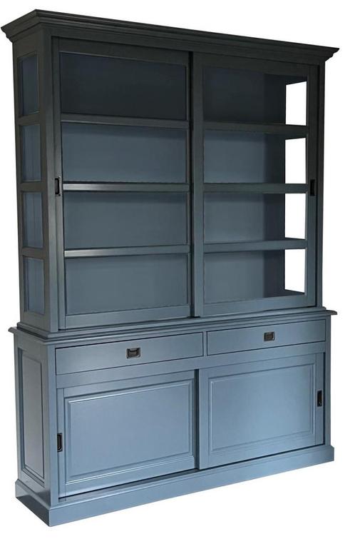 Buffetkast blauwgrijs - blauwgrijs Nijkerk 180 x 240cm, Huis en Inrichting, Kasten | Buffetkasten, Ophalen of Verzenden