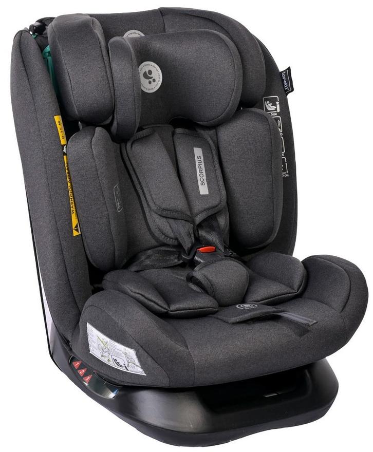 Lorelli Scorpius Black Jasper 40-150 cm i-Size Autostoel, Kinderen en Baby's, Autostoeltjes, Nieuw, Autogordel, 15 t/m 36 kg, Verzenden