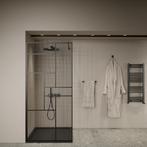 Inloopdouche BWS Airon 100x200 cm Zwart, Ophalen of Verzenden, Nieuw, Douche