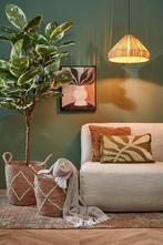 Mica Decorations Elisa Hanglamp - H24 x Ø40 cm - Raffia -, Verzenden, Nieuw