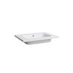 Wastafel Sanilux Classic 60x47x3 cm Mineraalmarmer Mat Wit, Ophalen of Verzenden, Nieuw, Overige typen