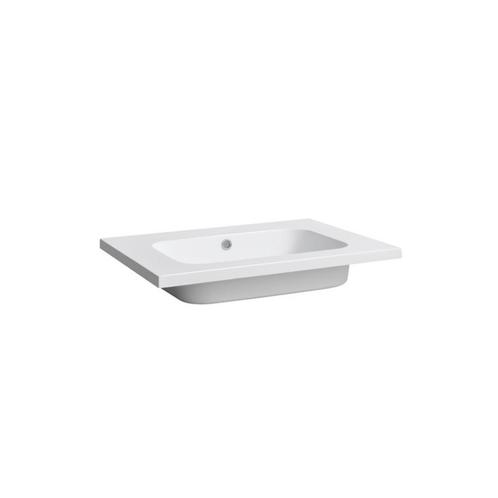 Wastafel Sanilux Classic 60x47x3 cm Mineraalmarmer Mat Wit, Doe-het-zelf en Verbouw, Sanitair, Overige typen, Nieuw, Ophalen of Verzenden