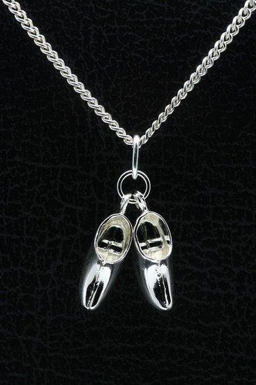Zilveren Klompen ketting hanger, Sieraden, Tassen en Uiterlijk, Kettinghangers, Verzenden